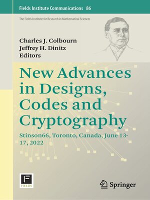 cover image of New Advances in Designs, Codes and Cryptography